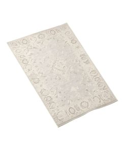 Katie Damask Cream/Light Gray Area Rug