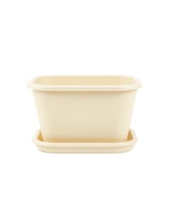 Elm Bend Empty Raised Planter - Cream (synthetic illustration; no displayed measurements)