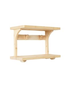 Olive Branch Wall-Mounted Entryway Organizer Shelf - Ivory
