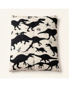 Dinosaur Composition Different Dinosaurs Silhouettes With Their Names Evolution Wildlife Duvet Cover (synthetic illustration; no displayed measurements)