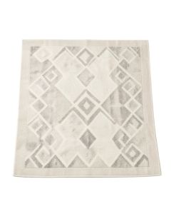 Duhon Geometric Ivory/Gray Area Rug