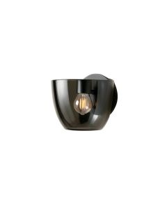 Cedar Dell Wall Sconce Mounted On A Plain Wall - Black