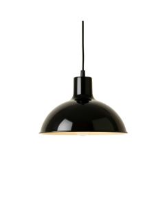 Field Crest Pendant Light Suspended From One Plain Cable - Black (synthetic illustration; no displayed measurements)