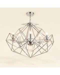 Cubo 6 - Light Unique / Statement Geometric Chandelier (synthetic illustration; no displayed measurements)
