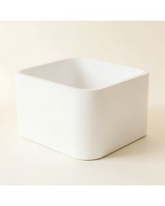 Elm Crest Empty Furniture-Style Litter Enclosure - White (synthetic illustration; no displayed measurements)