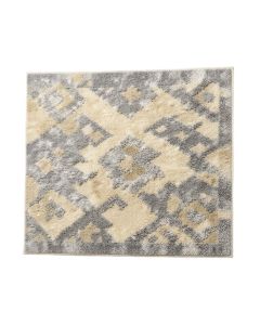 Albria Abstract Tufted Wool Beige/Gray Area Rug