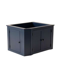 Clay Bridge Empty Furniture-Style Litter Enclosure - Navy (synthetic illustration; no displayed measurements)