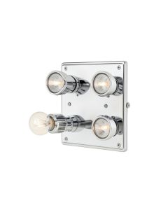 Haswell 4 - Light Led Dimmable Polished Chrome Flush Mount
