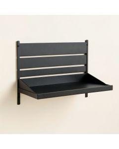 Holly Bend Wall-Mounted Entryway Organizer Shelf - Black (synthetic illustration; no displayed measurements)