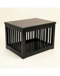 Lake Canyon Empty Furniture-Style Pet Crate - Black (synthetic illustration; no displayed measurements)