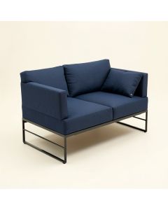 Latitude Run® Floor Couch And Sofa Fabric Folding Chaise Lounge ( Navy Blue ) (synthetic illustration; no displayed measurements)