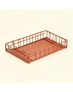 Rowan Canyon Empty Under-Desk Cable Tray - Terracotta (synthetic illustration; no displayed measurements)