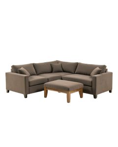 Fenelia 116 '' Wide Symmetrical Modular Corner Sectional With Ottoman