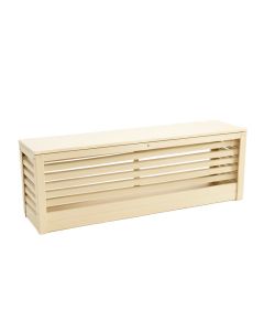 Juniper Brook Narrow Outdoor Storage Bench - Ivory (synthetic illustration; no displayed measurements)