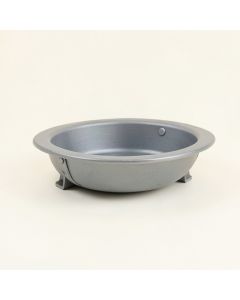 Dune Branch Empty Railing Planter With Integral Brackets - Gray (synthetic illustration; no displayed measurements)