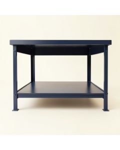 Linden Crest Empty Workshop Workbench - Navy (synthetic illustration; no displayed measurements)