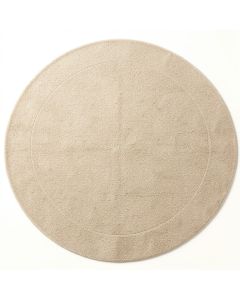 Heath Crest Round Area Rug - Beige (synthetic illustration; no displayed measurements)