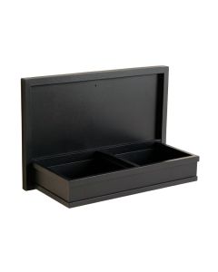 Stone Arc Empty Wall-Mounted Tool Organizer Panel - Black (synthetic illustration; no displayed measurements)