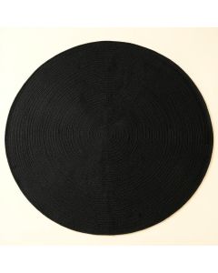 Reed Bluff Round Area Rug - Black (synthetic illustration; no displayed measurements)