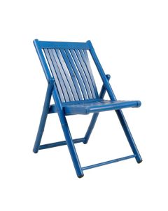 Cove Bridge Folding Outdoor Chair - Blue (synthetic illustration; no displayed measurements)