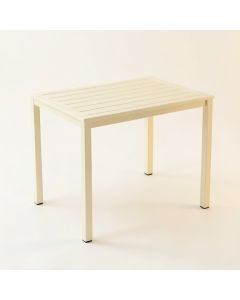 Rowan Arc Patio Table - Cream (synthetic illustration; no displayed measurements)