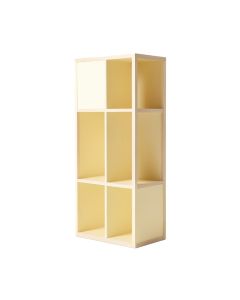 Oak Bend Narrow Cubby Tower - Cream (synthetic illustration; no displayed measurements)