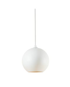 Aspen Dale Pendant Light Suspended From One Plain Cable - White