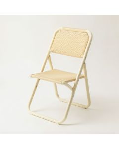 Cliff Branch Folding Outdoor Chair - Cream (synthetic illustration; no displayed measurements)