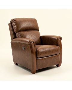 Tudor 32 '' Wide Faux Leather Power Standard Recliner (synthetic illustration; no displayed measurements)