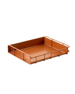 Willow Bluff Empty Under-Desk Cable Tray - Terracotta (synthetic illustration; no displayed measurements)