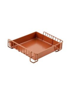 Oak Branch Empty Under-Desk Cable Tray - Terracotta (synthetic illustration; no displayed measurements)