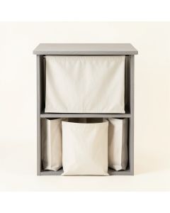 Olive Bridge Laundry Sorting Station With Plain Removable Bags - Gray (synthetic illustration; no displayed measurements)