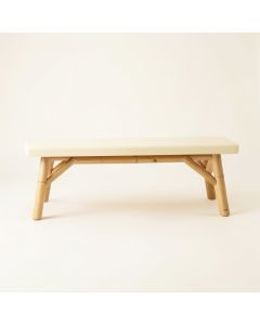 Sage Bridge Indoor Bench - Cream (synthetic illustration; no displayed measurements)