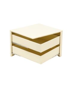 Shore Bridge Small-Parts Storage Drawer Cabinet - Ivory (synthetic illustration; no displayed measurements)