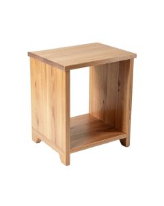 Angulo Solid Wood Floor Shelf End Table With Storage (synthetic illustration; no displayed measurements)