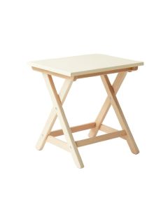Summit Bridge Compact Balcony Table - Cream (synthetic illustration; no displayed measurements)