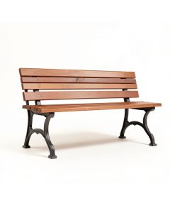 Amarillo Rose Wood And Cast Iron Park Bench (synthetic illustration; no displayed measurements)
