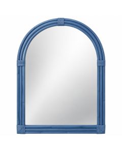 Willow Arc Framed Wall Mirror - Blue