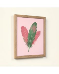 Fashion And Glam Gentle Feather Fall Feathers - Wrapped Canvas Graphic Art Print (synthetic illustration; no displayed measurements)