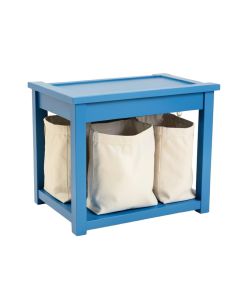 Maple Brook Laundry Sorting Station With Plain Removable Bags - Blue (synthetic illustration; no displayed measurements)