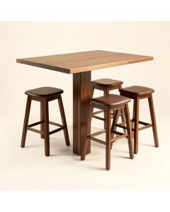 Espresso Topmax 5-Piece Bar Table Set (synthetic illustration; no displayed measurements)
