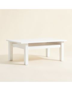 Dawn Bend Coffee Table - White (synthetic illustration; no displayed measurements)