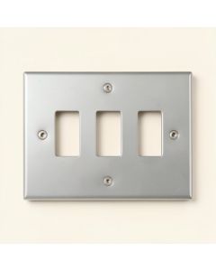 Classic Beaded 3-Gang Toggle Light Switch Wall Plate (synthetic illustration; no displayed measurements)