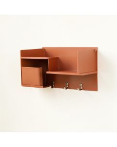 Field Bluff Wall-Mounted Entryway Organizer Shelf - Terracotta (synthetic illustration; no displayed measurements)