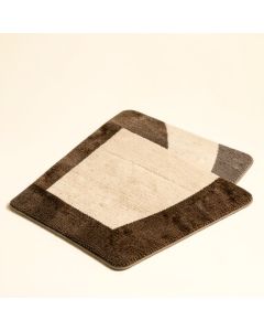 Modern Hand-Tufted Wool Beige/Dark Brown Area Rug (synthetic illustration; no displayed measurements)