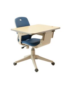 Children Art Desk Chair Set With Storage (synthetic illustration; no displayed measurements)
