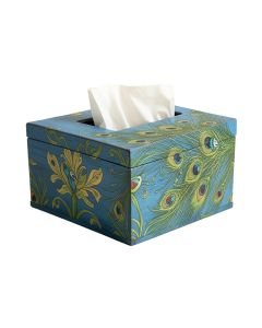 Tilton Peacock Tissue Box Cover
