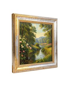 The Garden Of Monet At Argenteuil By Claude Monet Picture Frame Painting On Canvas
