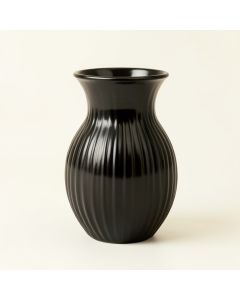 Sage Branch Empty Decorative Vase - Black (synthetic illustration; no displayed measurements)
