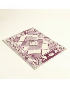 Garney Geometric Ivory/Plum Area Rug (synthetic illustration; no displayed measurements)